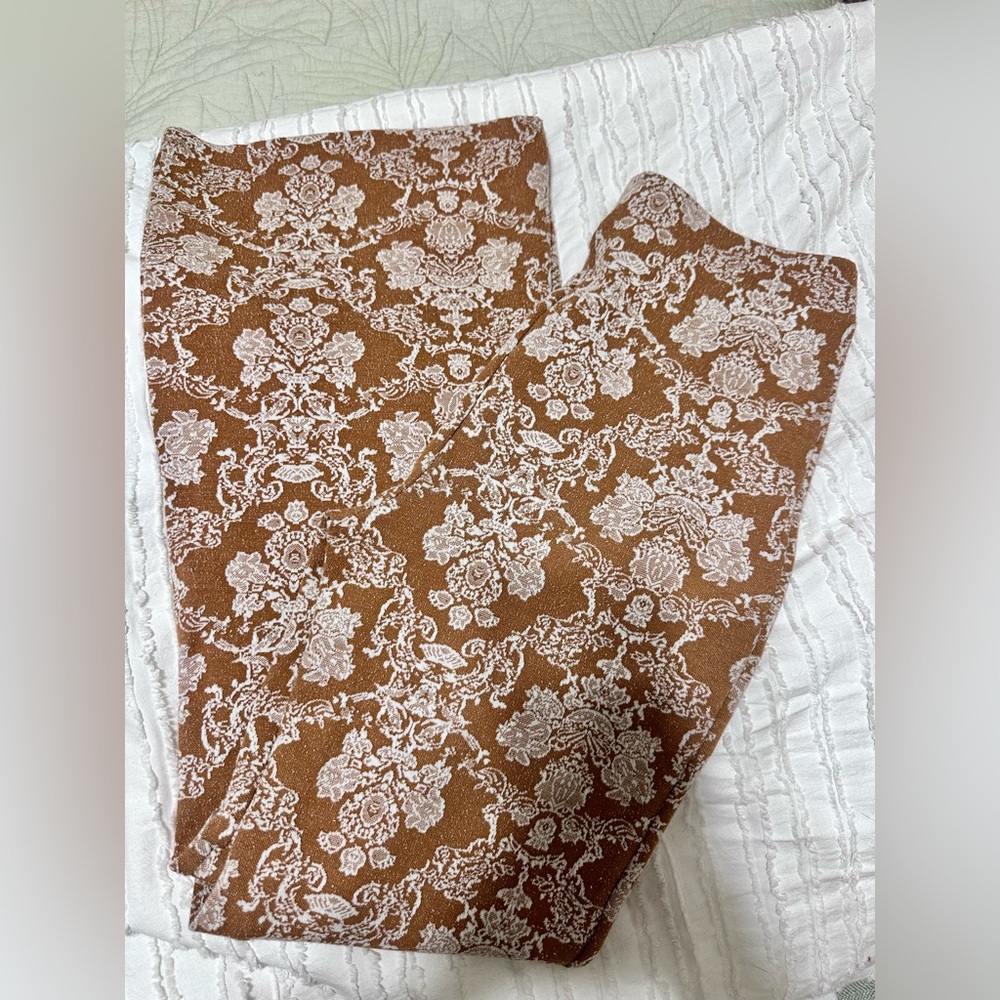 Vintage Look fitted flair leg slip on pants womens sz M